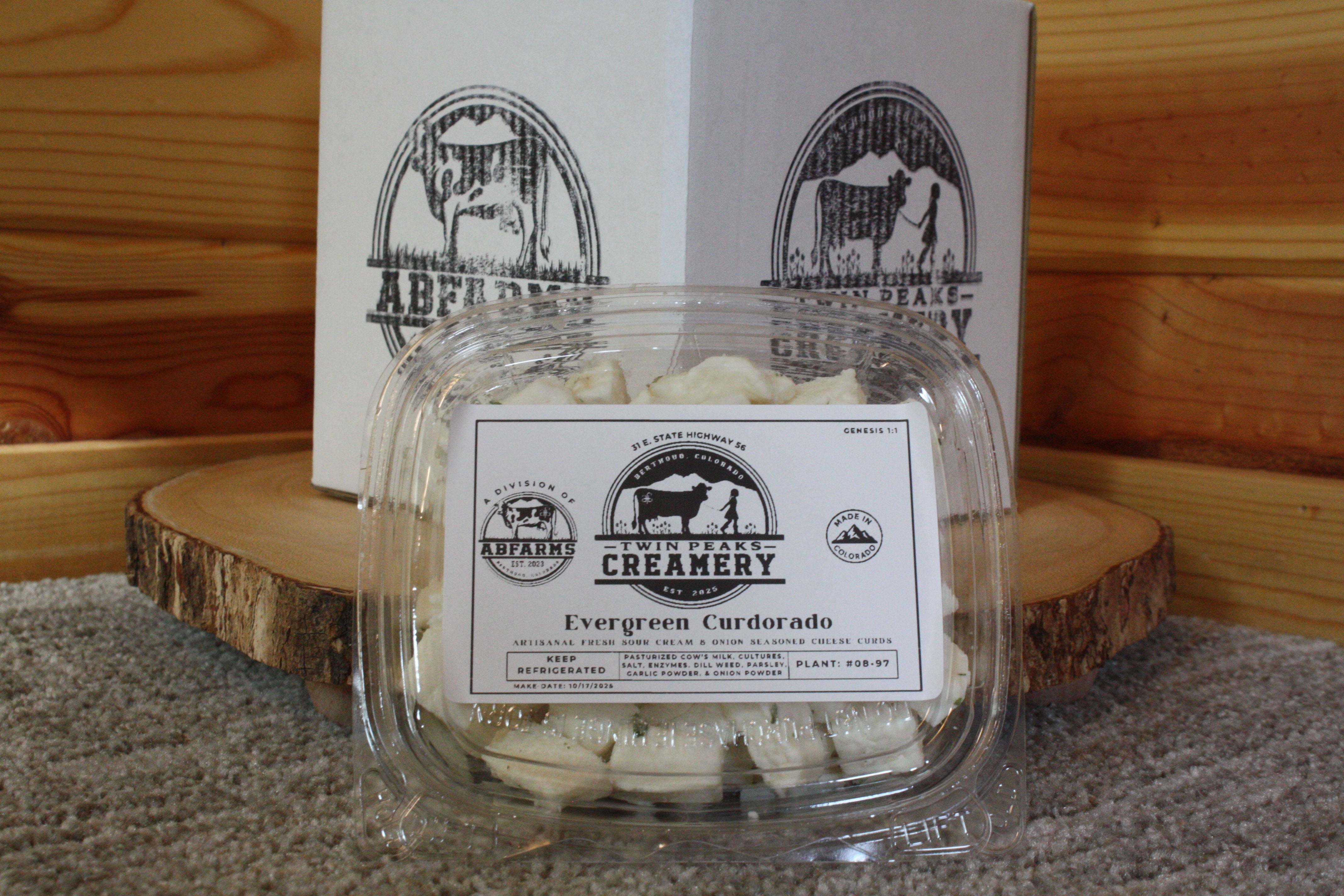 Evergreen Curdorado Cheese Curds (8 oz) – ABFARMS & Twin Peaks Creamery